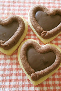 バレンタインに！ハートチョコクッキー