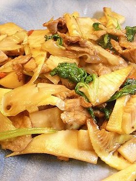 筍の中華風セロリ炒め