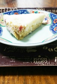 マシュマロとグラノーラのレアチーズケーキ