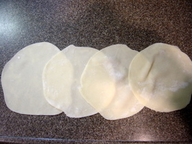 手作り餃子の皮