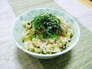 高菜&チーズのとろとろ炊き込みごはん。の写真