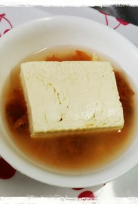 梅干しを使った湯豆腐
