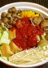 カマンベール トマト 鍋