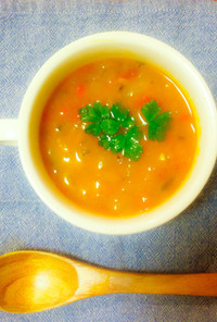 簡単☆絶品沁み〜る♩かぼちゃ野菜スープ