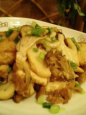 筍♡厚揚げ♡にんにくバター醤油☆