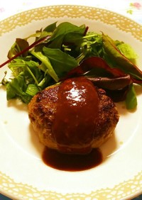低糖質レシピ☆牛肉100%のハンバーグ