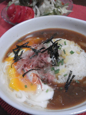 カレー鍋お掃除レシピ★和風カレースープ飯