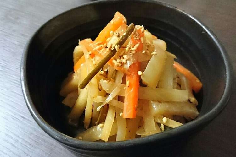 捨てないで 大根皮と出汁ガラ昆布の金平 レシピ 作り方 By Kanaderomi クックパッド 簡単おいしいみんなのレシピが352万品