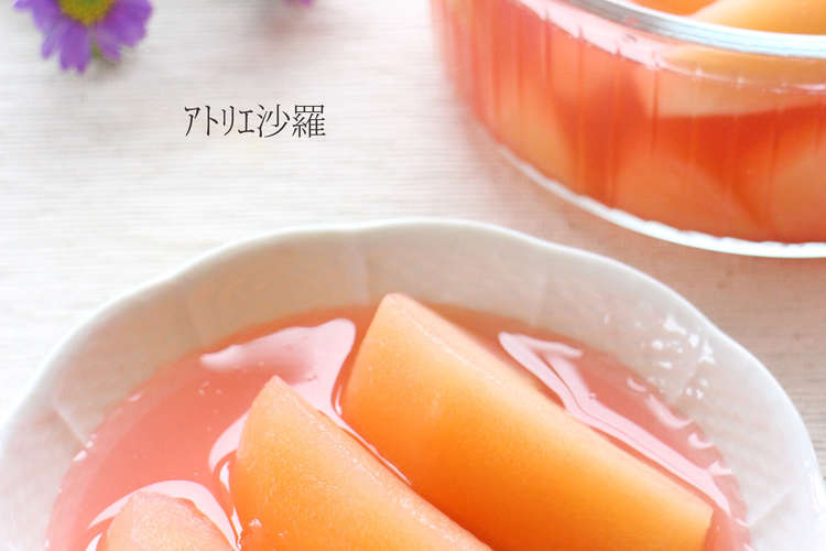 可愛いピンク色 りんごのコンポート レシピ 作り方 By ｱﾄﾘｴ沙羅 クックパッド