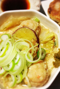 鶏肉団子としっとり薩摩の具沢山スープ