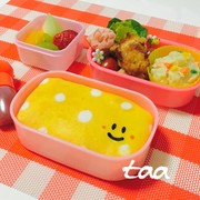 型抜不要✩︎水玉オムライス♡水玉薄焼き卵の写真