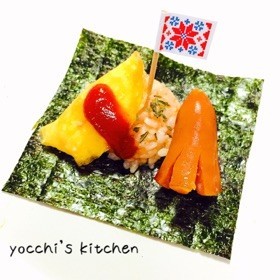 子どもが喜ぶ①♡お子様ランチな手巻き寿司