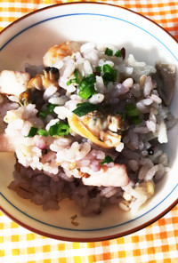 16穀米☆彡シーフード土鍋ご飯