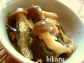 糸寒天の酢の物~柚子胡椒風味~