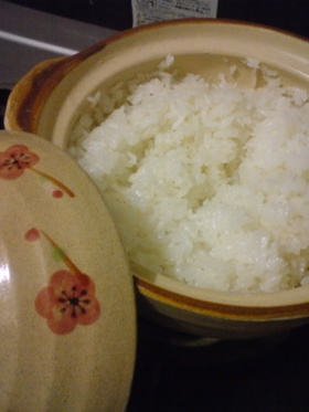 一合だけ炊くなら☆100円土鍋でご飯