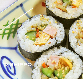 男子にウケる、きんぴらスパム恵方巻き