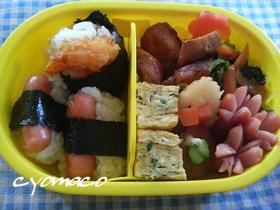 ちょま弁③鶏くわ焼きエビムス幼稚園年少