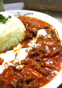 トマト缶で簡単！ビーフストロガノフ♪