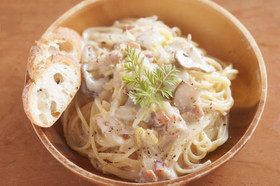 子供も大好き!菊芋の豆乳クリームパスタ