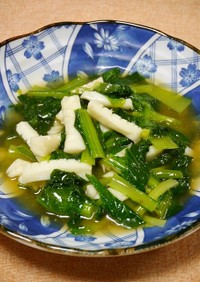 簡単！小松菜とイカの中華旨煮