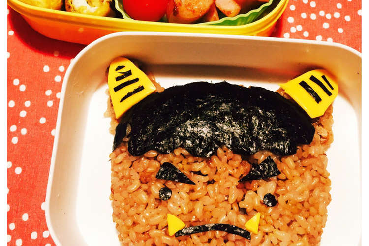 簡単 キャラ弁 鬼ちゃん 節分お弁当 レシピ 作り方 By ダンゴ クックパッド 簡単おいしいみんなのレシピが361万品