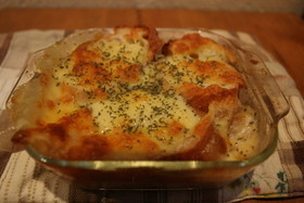 時短簡単!朝食に♡オニオングラタンスープ