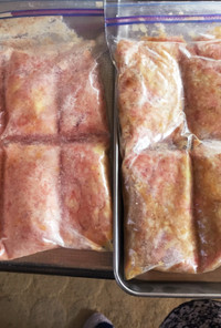 冷凍保存：ひき肉編。味噌味とマヨネーズ
