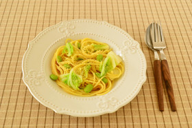 超簡単!白菜たっぷり豆乳みそパスタ