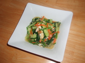 彩り野菜の即席和え