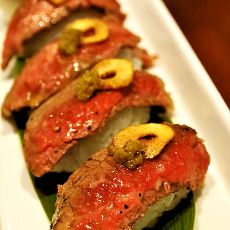 みんなが作ってる 牛肉の握り寿司のレシピ クックパッド 簡単おいしいみんなのレシピが361万品