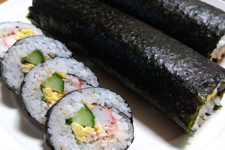 7種の具材でサラダ太巻き 恵方巻きにも レシピ 作り方 By もへほっぺ クックパッド 簡単おいしいみんなのレシピが355万品