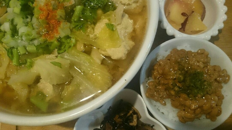鶏挽き肉と豆腐のだんご鍋♪(*^^*)の画像