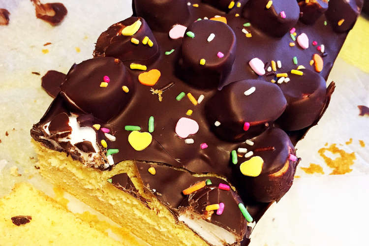 チョコマシュマロかけパウンドケーキ レシピ 作り方 By てぃもてぃん クックパッド