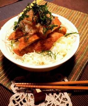 大根おろしのさっぱりカツ丼♪