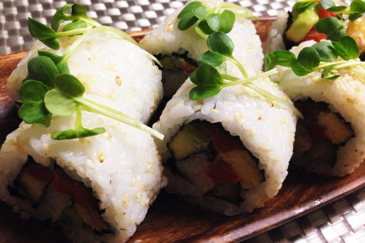 16恵方巻カルフォルニアロールの二種 レシピ 作り方 By やちゅぴちゅ クックパッド