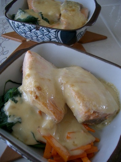鮭の味噌マヨ焼きの写真