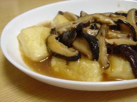 豆腐としいたけで絶品あげだし豆腐風