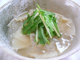 つるっと!春雨ワンタンスープ