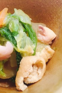 柚子胡椒風味 白菜と鶏肉の煮物