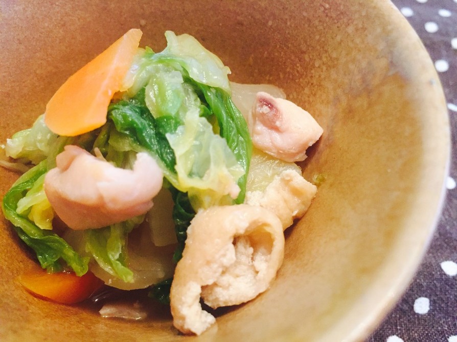 柚子胡椒風味 白菜と鶏肉の煮物の画像