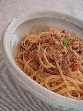 和風なミートスパゲティ☆
