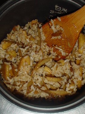 味濃めのたけのこご飯
