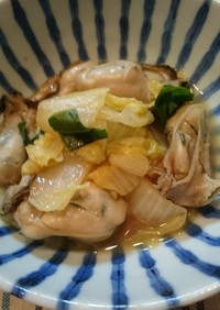 牡蠣と白菜のバター醤油炒め★
