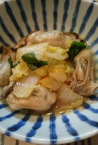 牡蠣と白菜のバター醤油炒め★