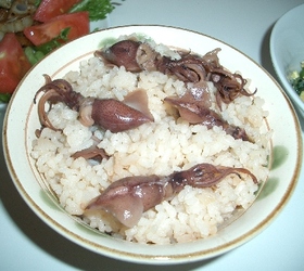 ホタルイカの炊き込みご飯