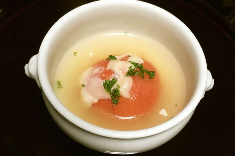 丸ごとトマトのコンソメ煮 レシピ 作り方 By うにらさん クックパッド 簡単おいしいみんなのレシピが363万品