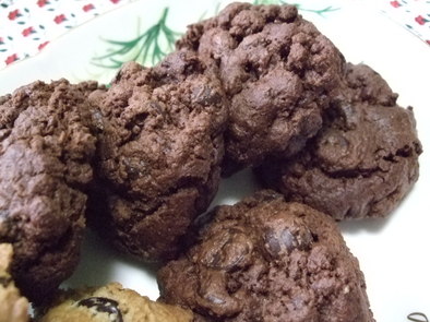 チョコレートチョコレートチップクッキーの写真