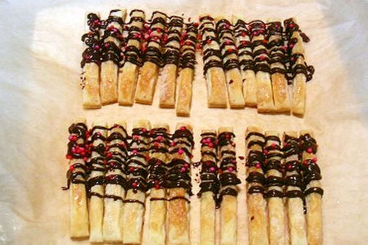 近づくバレンタインにチョコスティックパイ レシピ 作り方 By なすびおやじ クックパッド 簡単おいしいみんなのレシピが352万品