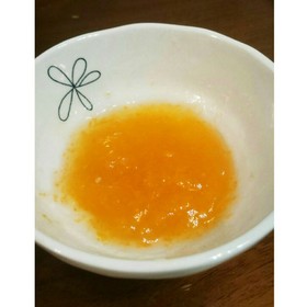 離乳食初期~人参とみかんとりんごのジュレ