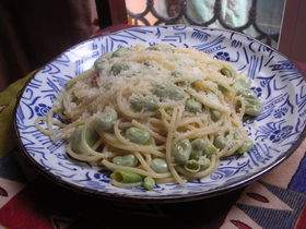 ソラマメのパスタ